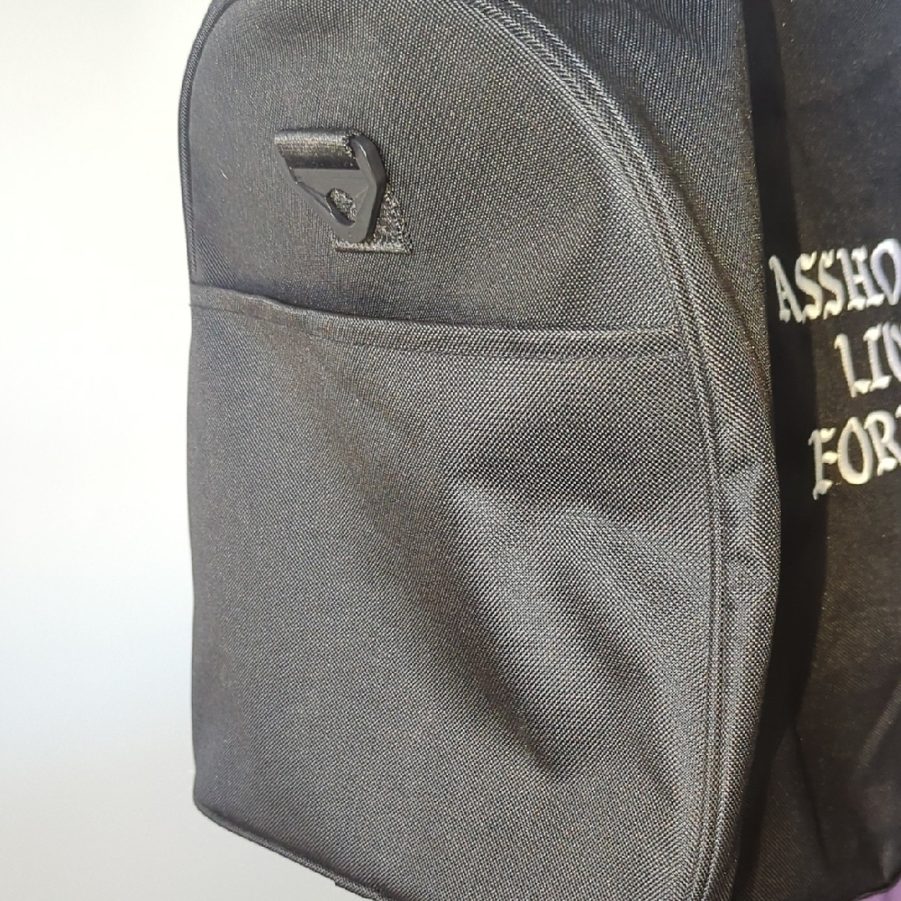 Black Duffel Bag with White Print - Picture 5 of 7